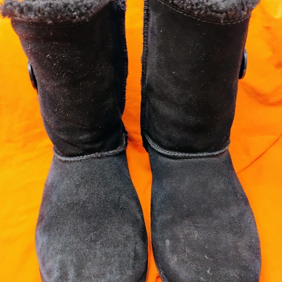 Women's So crayon suede/fox fur boots size 8 - Picture 3 of 6